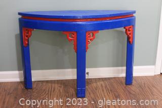 Red & Blue Asian Hall Console Table 