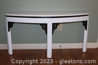 Black & White Asian Console Table 