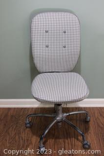 Adjustable Upholstered Swivel Office Chair 