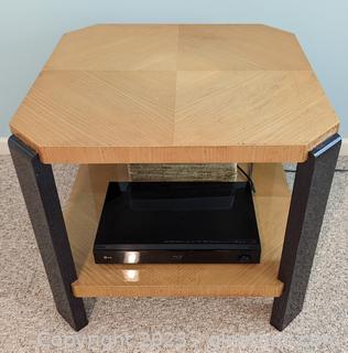 Lovely Wood & Lacquer Table Designed by Sally Sirkin Lewis