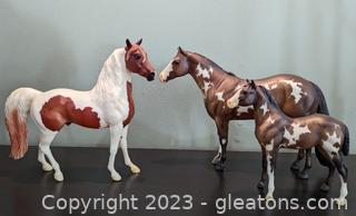Breyer Chili Chestnut Pinto and Overo Paint Mare & Foal Horses