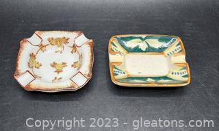 Pair of Nice Ashtrays from Occupied Japan Period