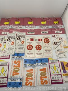 Vintage Tickets & Passes to Sports Events 