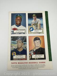 Topps Magazine Baseball Cards 