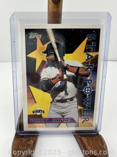 Barry Bonds Star Power Giants Card