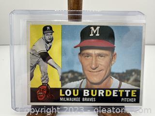 LOU Burdette Baseball Card