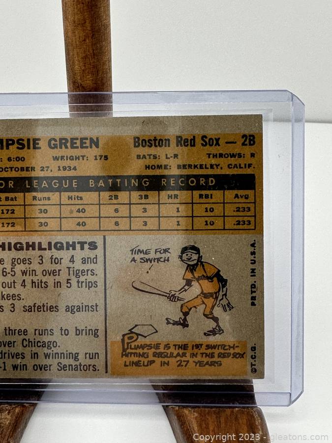Pumpsie Green Cards  Trading Card Database