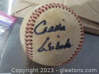 Baseball Signed by Atlanta Brave Charlie Leibrant