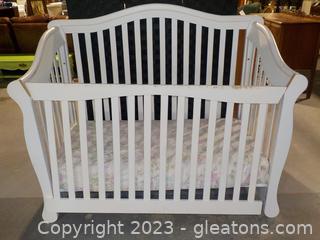 White Convertible Crib-Baby toToddler Bed