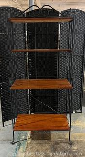 Charming Wooden & Metal 4 Tier Baker's Rock 