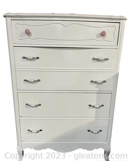 White Chest of Drawers By Bassett Furniture 