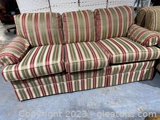 Nice 3 Cushion Upholstered Couch 