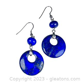Gorgeous Lapis Lazuli Dangle Earrings