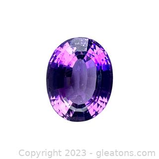 Loose 15ct Oval Amethyst Gemstone