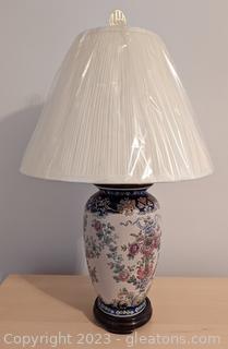 Asian Inspired Floral Lamp (A)