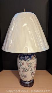 Asian Inspired Floral Lamp (B)