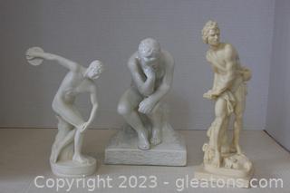 Three Creative Greek Style Statues 