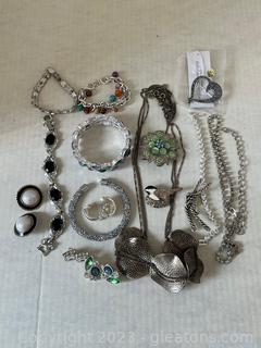 Silver Toned Costume Jewelry 