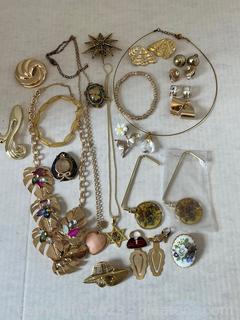 Gold Toned Costume Jewelry 