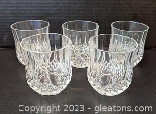 Cristal D’Arques Lead Crystal Double Old Fashioned, Set of 5 (A)