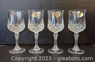 Cristal D’Arques Genuine Lead Crystal Goblets, Set of 4 (A)