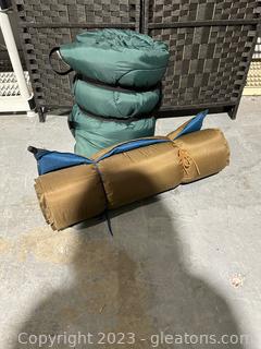 Camping Mattress & LL Bean Adult Sleeping Bag 