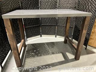 Very Cool Industrial Style Pub Height Table 