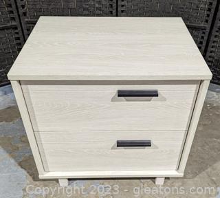 “South Shore” Fynn 2 Drawer Nightstand End Table (B) 