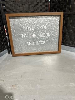 Very Sweet Framed Magnetic Message Board