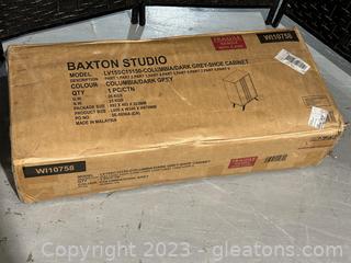 Baxton Studio 4 Shelf Media, Storage, Shoe Cabinet, NIB
