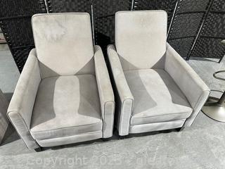 Pair of Reclining Lounge Chairs (Lot of 2) 