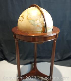 Lovely Reploge 16” World Classic Globe in Floor Stand 