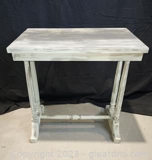 Small Distressed Accent Table 