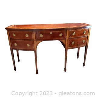 Gorgeous Baker Furniture Historic Charleston Mahogany Federal Sideboard Inlaid and Banded (Reproduction) 