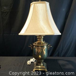 Elegant Brass Samovar & Table Lamp
