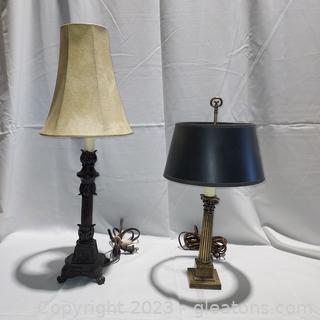 2 Small Table Lamps