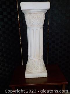 Plaster Plant Pillar Shaped Like a Corinthian Column