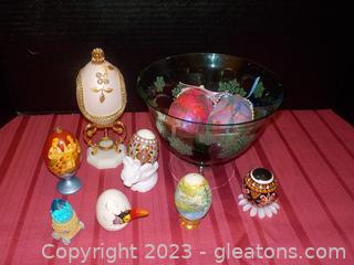 Variety of Handmade and Whimsical Eggs