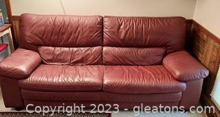 Rust Color 3 Person Sofa