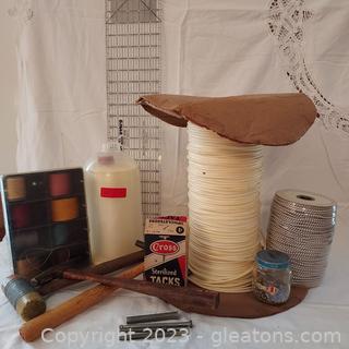 Upholstery Tolls, Material and Supplies-Fabric Pictured Separately