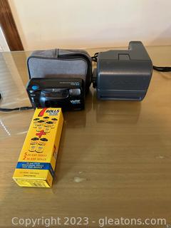 Vivitar PS44s & Polaroid One Step Instant Camera 