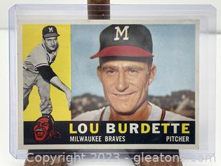 Topps Lou Burdette Card