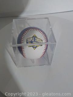 Mint Condition Baseball Labeled “Triple Crown Champions”