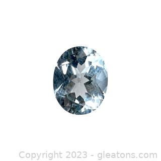 Loose 2½ ct Oval Aquamarine Gemstone