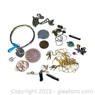 Large Assortment of Fashion Jewelry - Some Sterling Silver