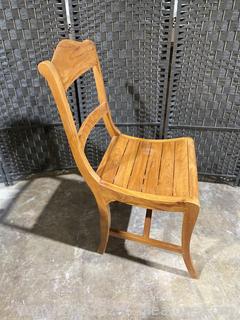 Simple Elegant Fruitwood Desk Chair