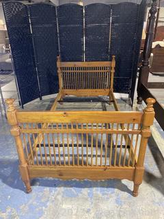 Primitive Pine Twin Spindle Bed