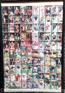Framed 1992 Classic Four Sport Draft Pick Collection Uncut