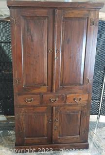 Nice Solid Wood Armoire/Media Cabinet
