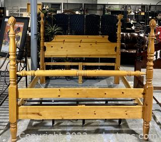 Timber Crossing Pine King Four Poster Bed